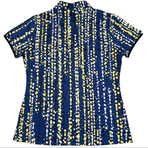 Maggie Lane, no size, Jersey, stretchy silky material, blue with colorful dots - Picture 8 of 12